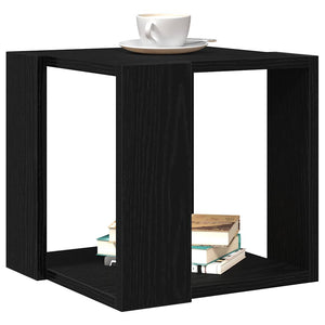 Couchtisch Schwarz Eichenoptik 32x32 cm