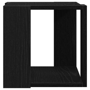 Couchtisch Schwarz Eichenoptik 32x32 cm