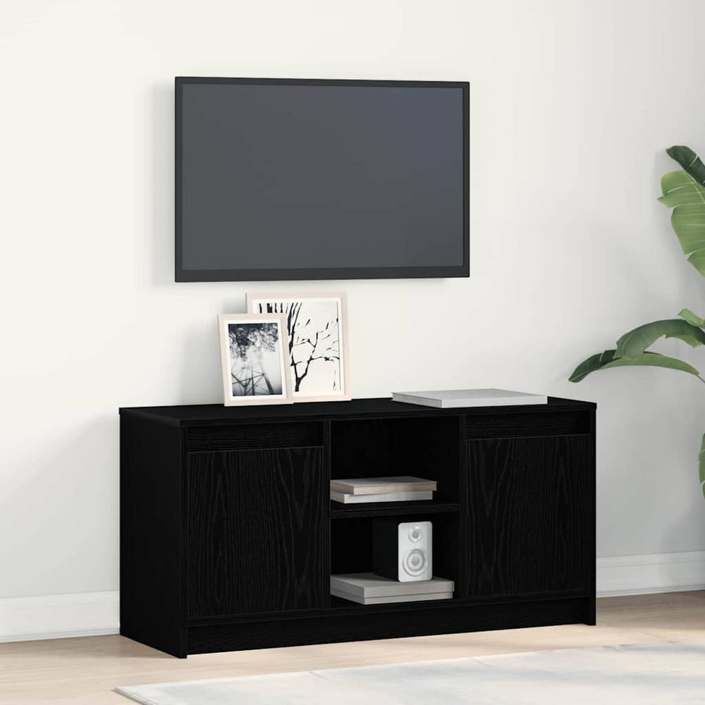 vidaXL Meubles TV Noir 100 x 34 x 50 cm Bois d'ingénierie