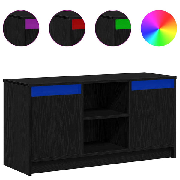 Schwarzes TV-Lowboard 100 cm