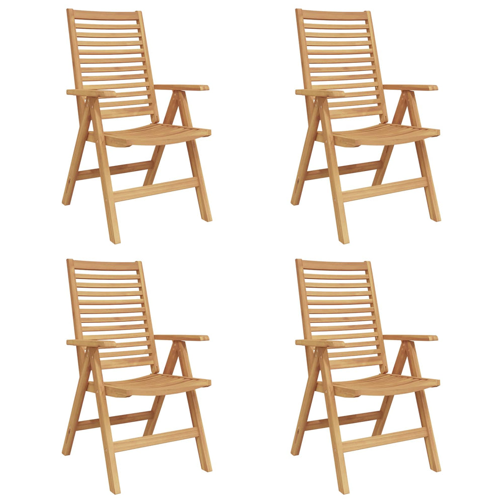 Teak Stühle Braun 4er Set