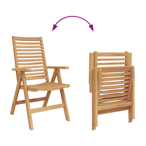 Teak Stühle Braun 4er Set