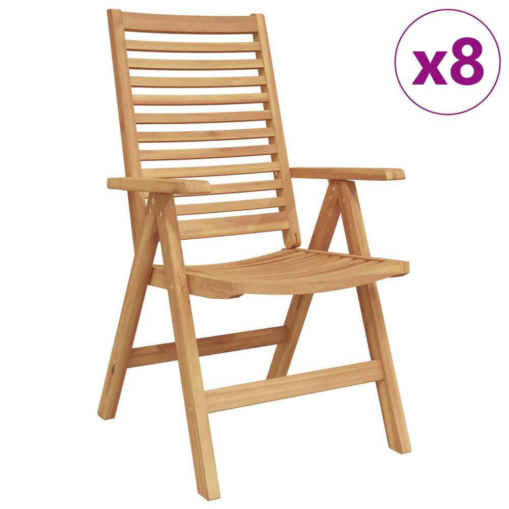 Teak Stühle 8er Set Braun