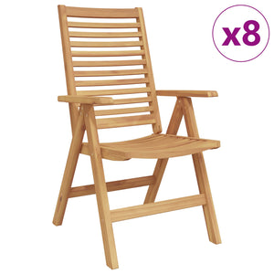 Teak Stühle 8er Set Braun