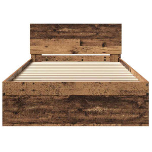 Bettrahmen Altholz mit Kopfteil 203x104 cm