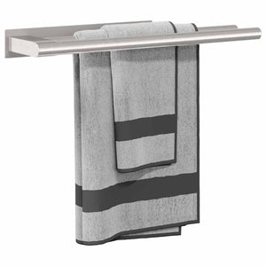 vidaXL Porte-serviettes Argent 40 x 9 x 4 cm Acier inoxydable