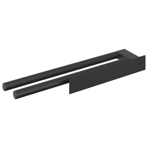 Schwarzer Handtuchhalter Edelstahl 40cm
