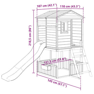 Massivholz Spielturm für Kinder