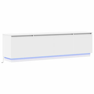 TV-Schrank Weiß mit LED 180cm