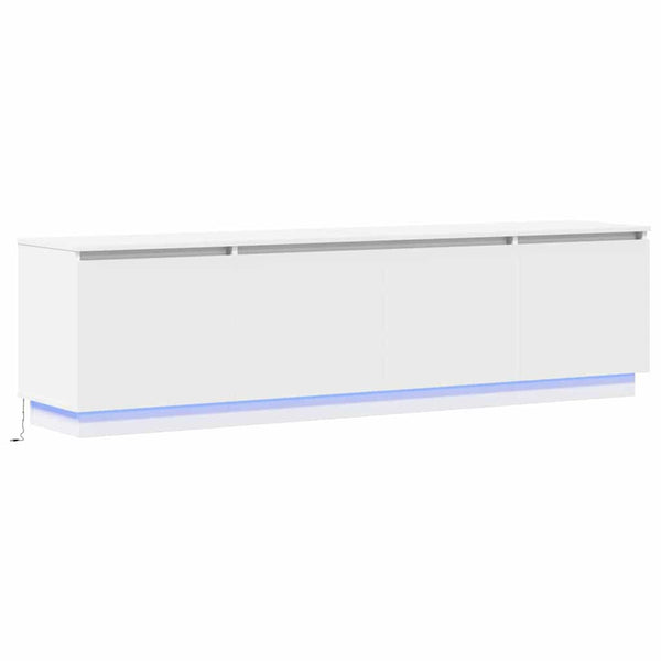 TV-Schrank Weiß mit LED 180cm