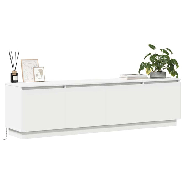 TV-Schrank Weiß mit LED 180cm