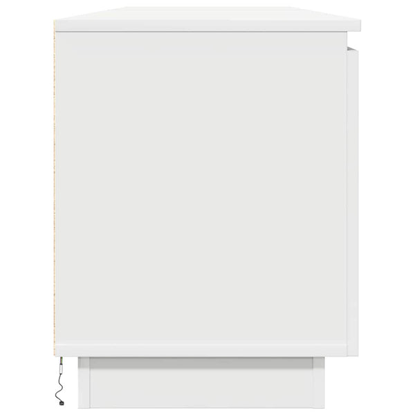 TV-Schrank Weiß mit LED 180cm