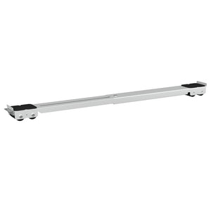 Waschmaschinensockel Edelstahl Silber 2er-Set