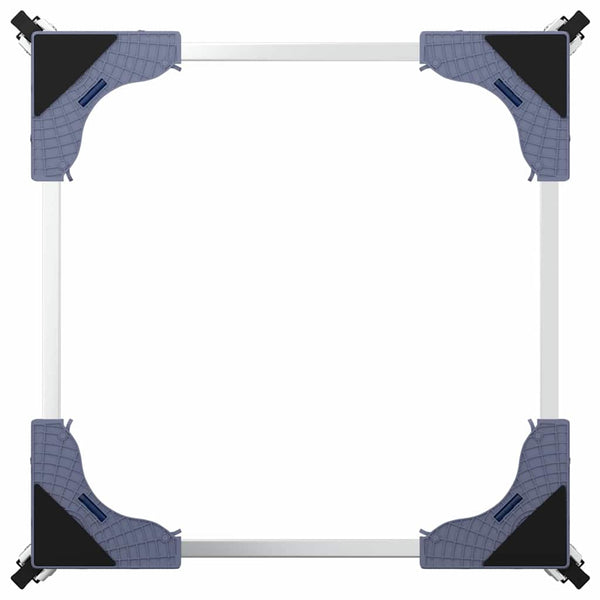 Waschmaschinensockel mit Rädern Grau 66x66x12cm