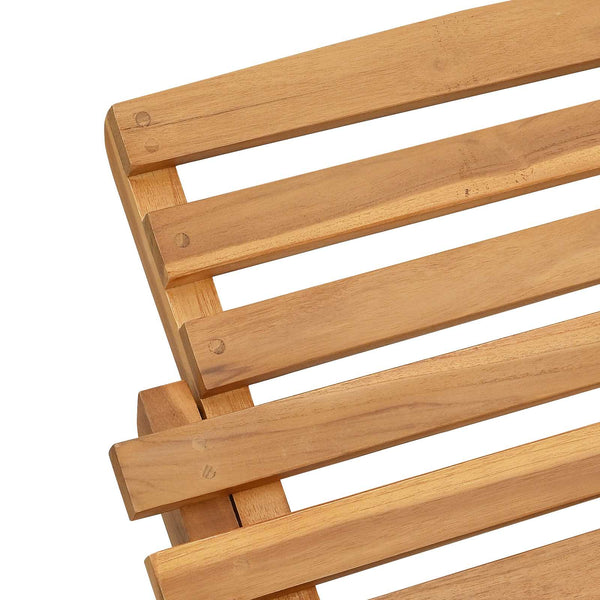 Teak Sonnenliege Braun, 198cm