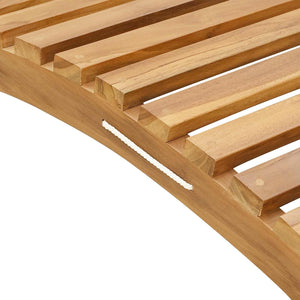 Teak Sonnenliege Braun, 198cm