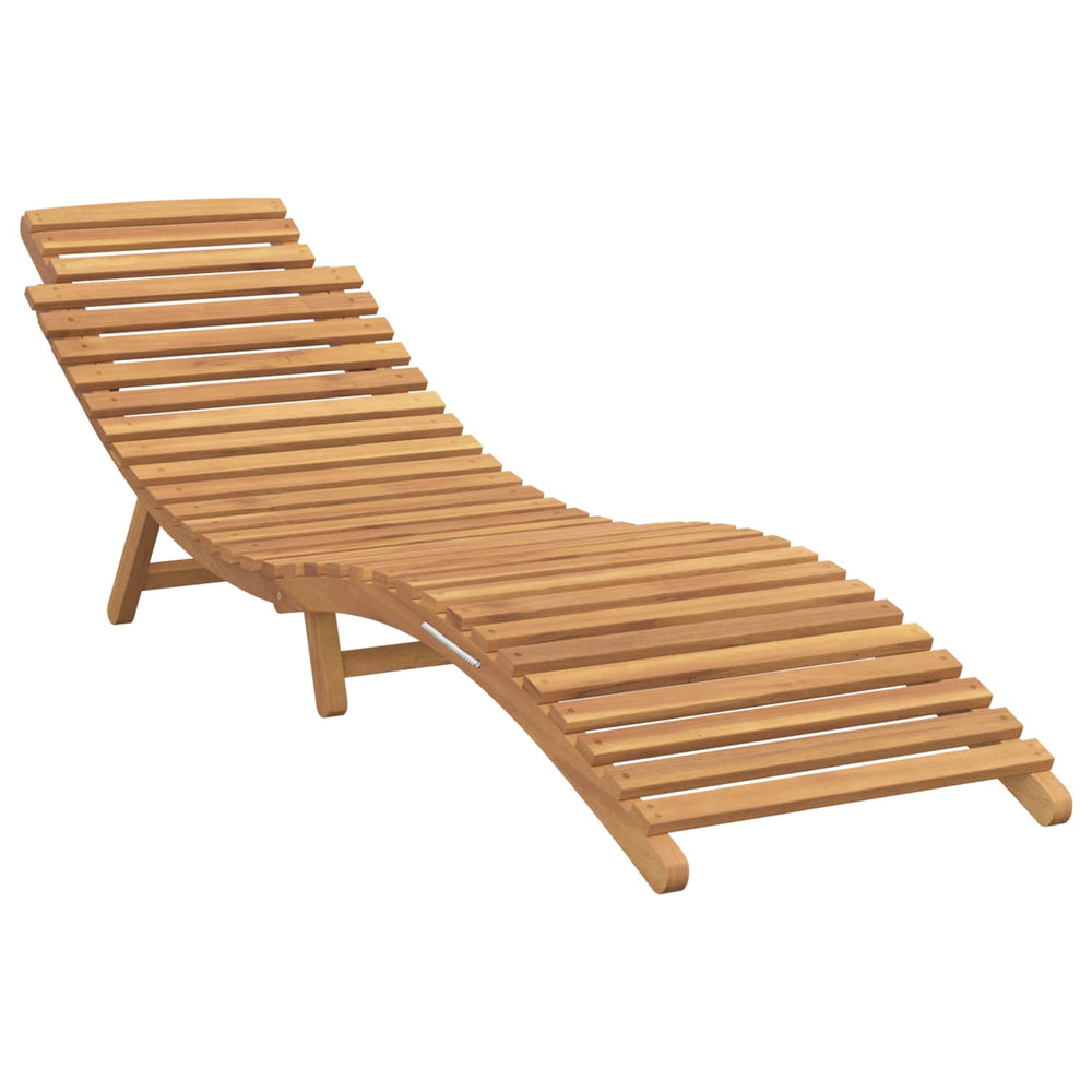 Teak Sonnenliege Braun, 198cm