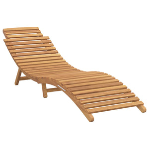 Teak Sonnenliege Braun, 198cm