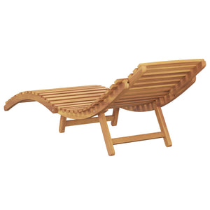 Teak Sonnenliege Braun, 198cm