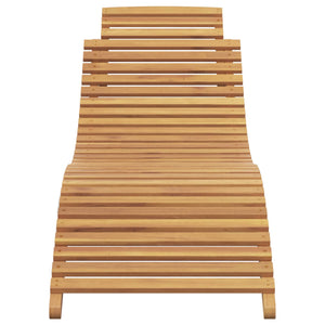 Teak Sonnenliege Braun, 198cm