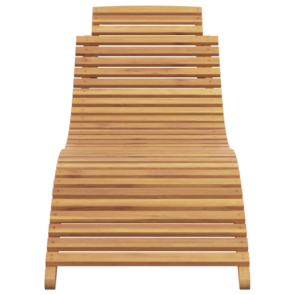 Teak Sonnenliege Braun, 198cm