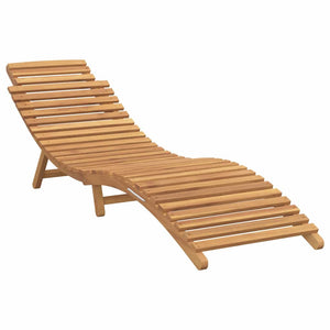 vidaXL Chaise longue 2 pcs Marron 198 x 55 x 58,5 cm Bois de teck massif