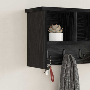 Wand-Nachttisch, Schwarz Eiche, 50x26 cm