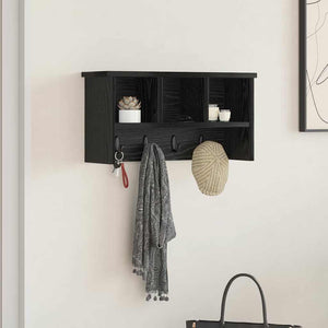Wand-Nachttisch, Schwarz Eiche, 50x26 cm