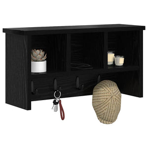 Wand-Nachttisch, Schwarz Eiche, 50x26 cm