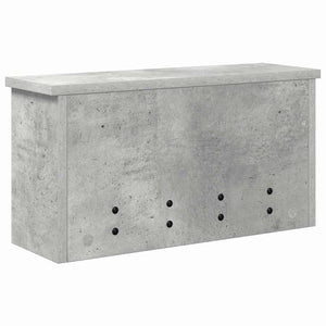 Wand-Nachttisch mit Regal Betongrau 50x26cm