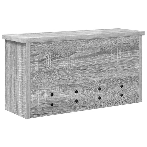 Wand-Nachttisch Grau Sonoma 50x16x26 cm