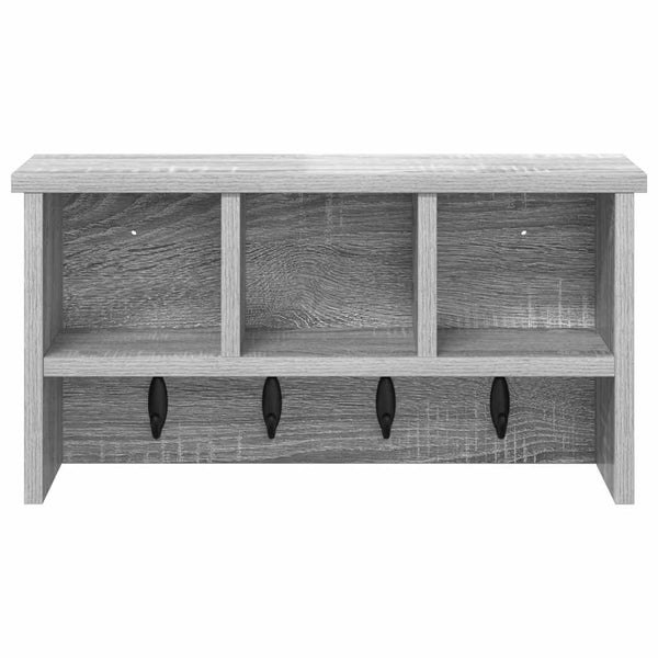 Wand-Nachttisch Grau Sonoma 50x16x26 cm