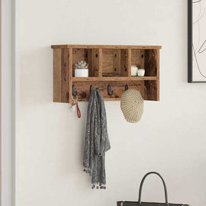 Wand-Nachttisch Altholz 50x16x26cm