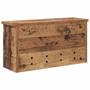 Wand-Nachttisch Altholz 50x16x26cm