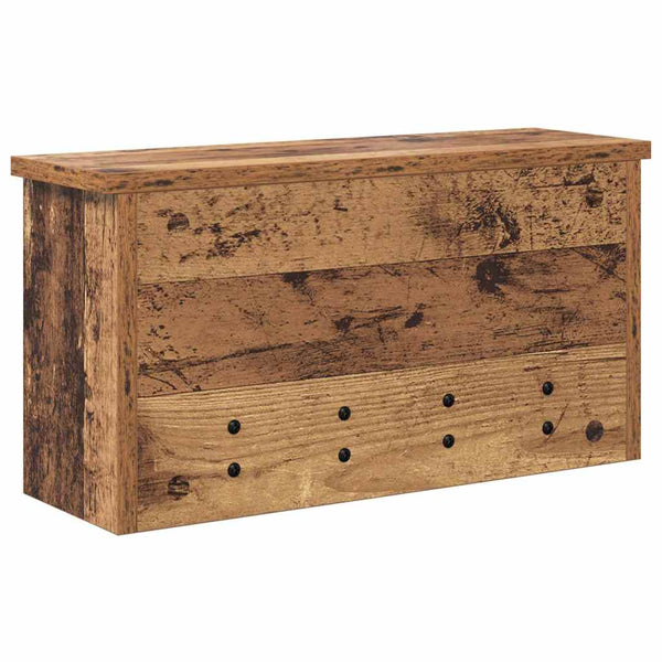 Wand-Nachttisch Altholz 50x16x26cm