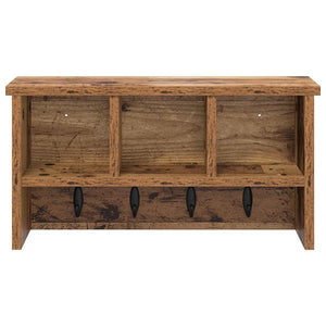 Wand-Nachttisch Altholz 50x16x26cm