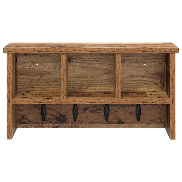 Wand-Nachttisch Altholz 50x16x26cm
