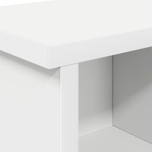 vidaXL Table de chevet murale Blanc 75 x 16 x 26 cm Bois d'ingénierie