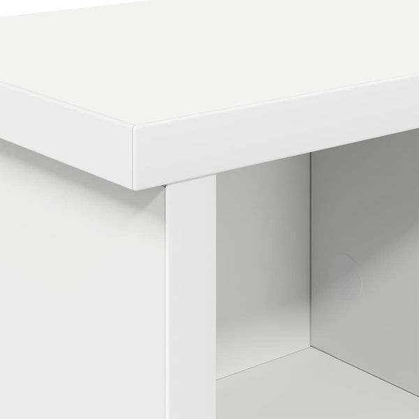 vidaXL Table de chevet murale Blanc 75 x 16 x 26 cm Bois d'ingénierie