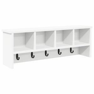 vidaXL Table de chevet murale Blanc 75 x 16 x 26 cm Bois d'ingénierie
