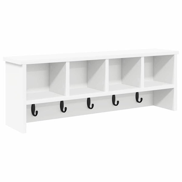 vidaXL Table de chevet murale Blanc 75 x 16 x 26 cm Bois d'ingénierie