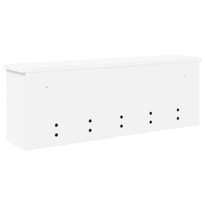 vidaXL Table de chevet murale Blanc 75 x 16 x 26 cm Bois d'ingénierie