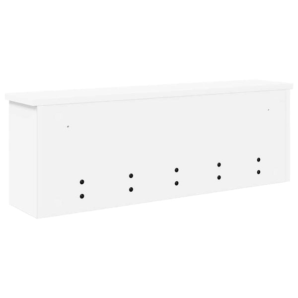 vidaXL Table de chevet murale Blanc 75 x 16 x 26 cm Bois d'ingénierie