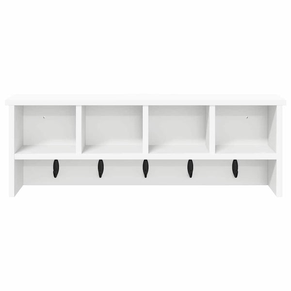 vidaXL Table de chevet murale Blanc 75 x 16 x 26 cm Bois d'ingénierie