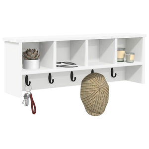 vidaXL Table de chevet murale Blanc 75 x 16 x 26 cm Bois d'ingénierie