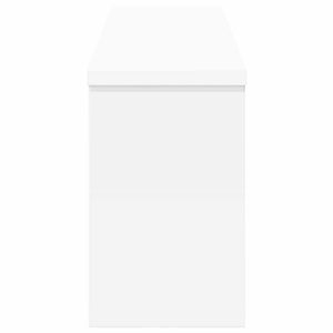 vidaXL Table de chevet murale Blanc 75 x 16 x 26 cm Bois d'ingénierie