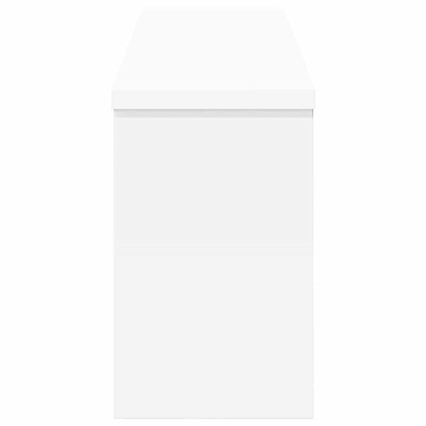 vidaXL Table de chevet murale Blanc 75 x 16 x 26 cm Bois d'ingénierie