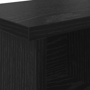 Wand-Nachttisch Schwarz Eiche 75x26cm