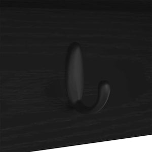 Wand-Nachttisch Schwarz Eiche 75x26cm