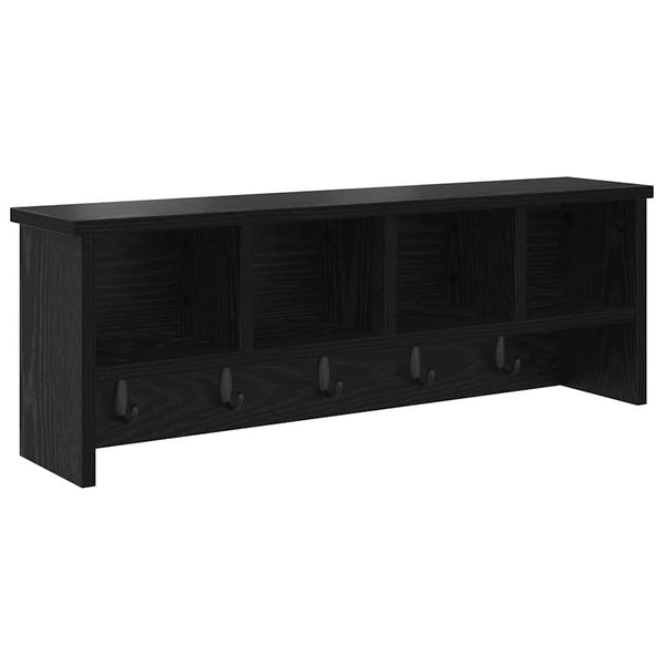 Wand-Nachttisch Schwarz Eiche 75x26cm